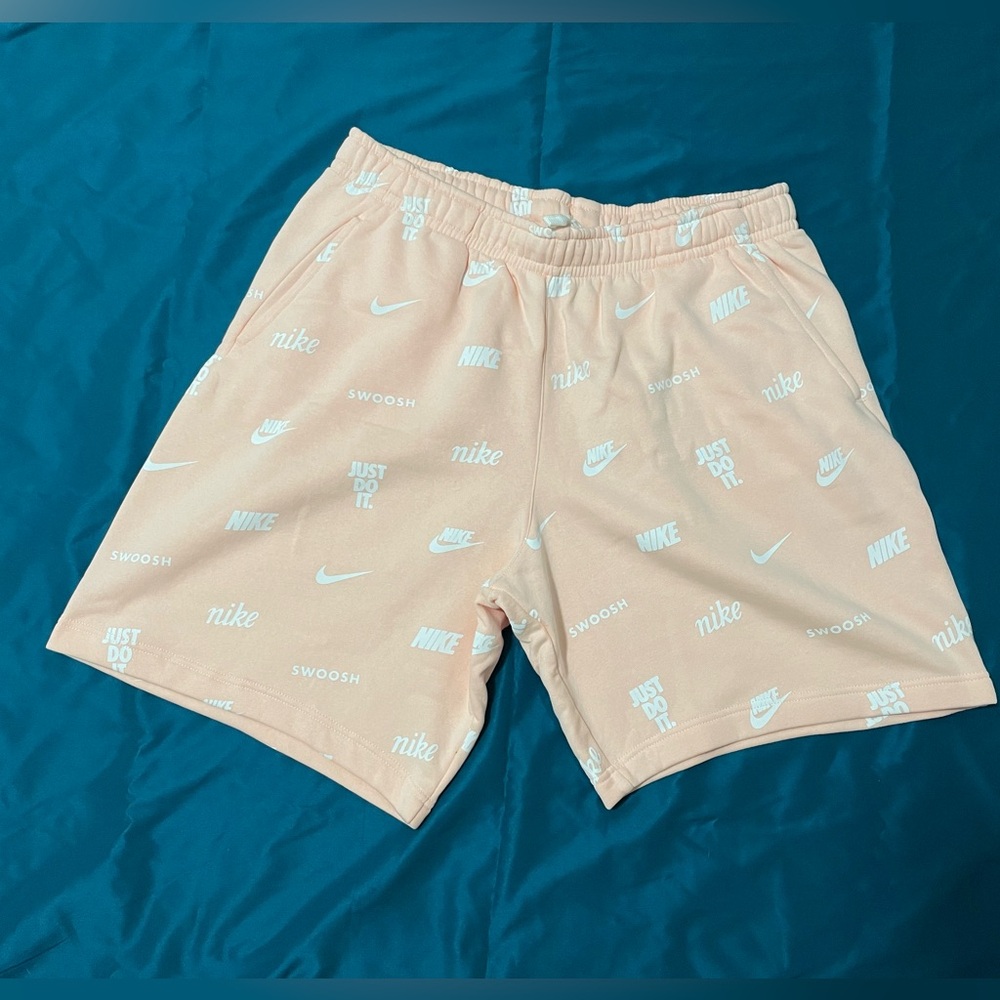 pink monogrammed nike xxl shorts